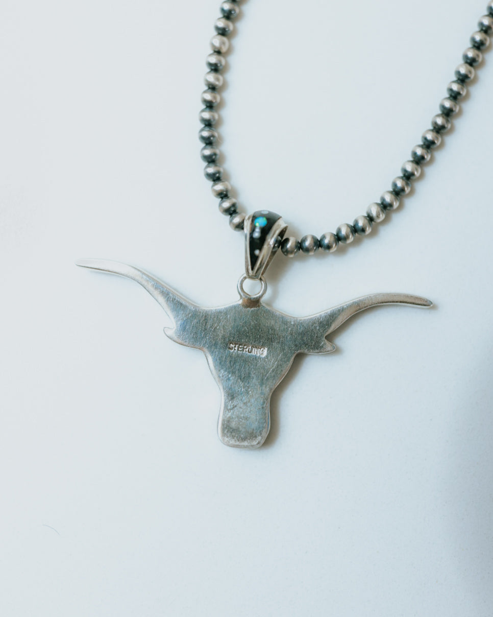 Zuni Longhorn Pendant