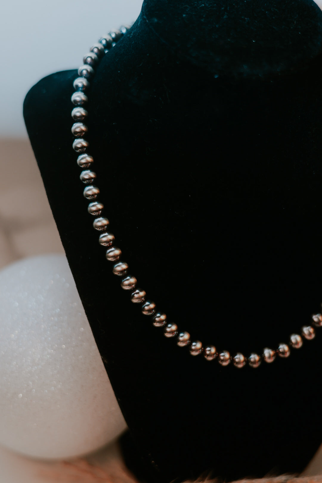 Navajo Pearl Necklace - 8MM 18”