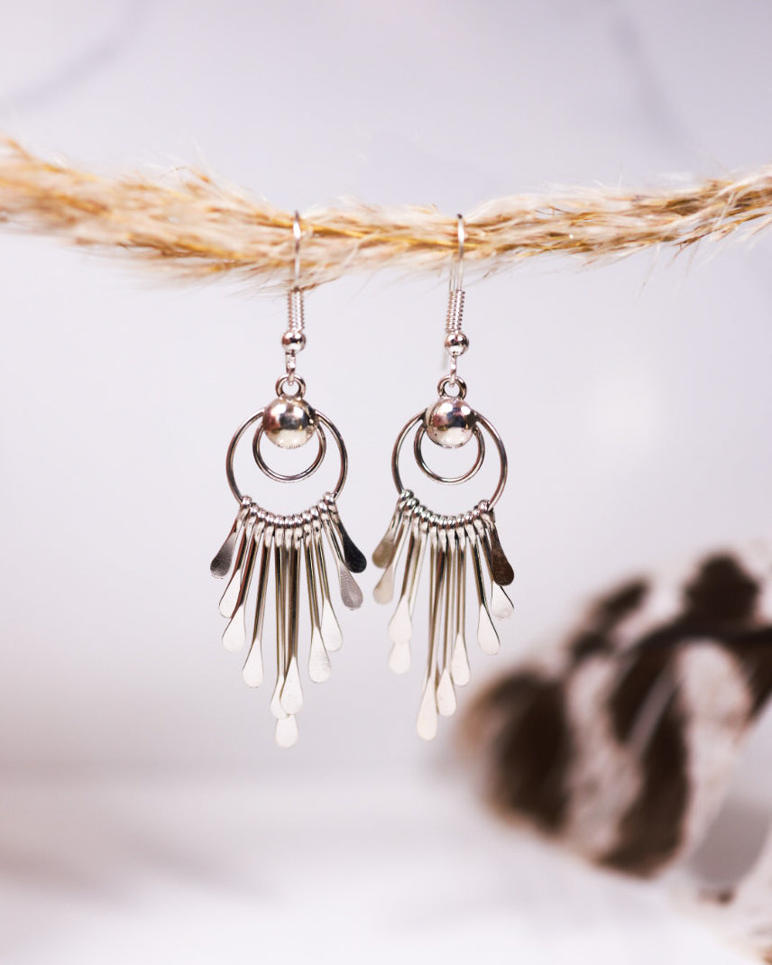 Sterling Silver Earrings - Smokin' Blues Turquoise