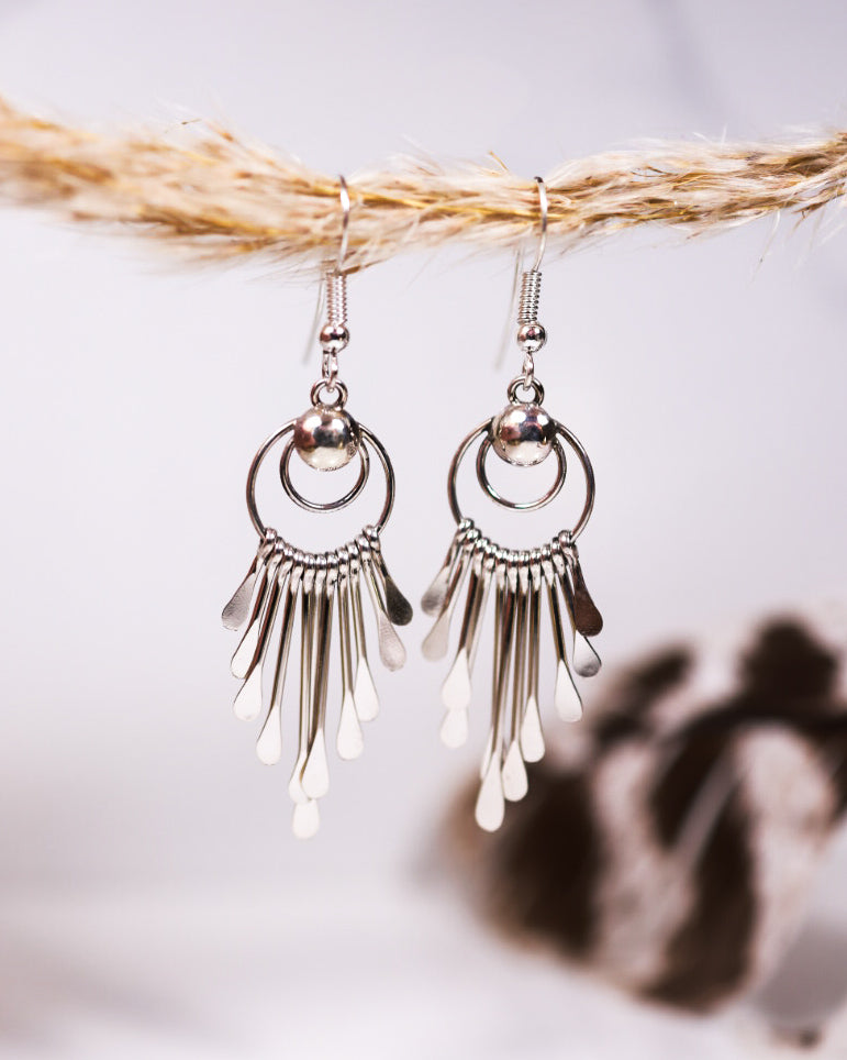 Sterling Silver Earrings - Smokin' Blues Turquoise