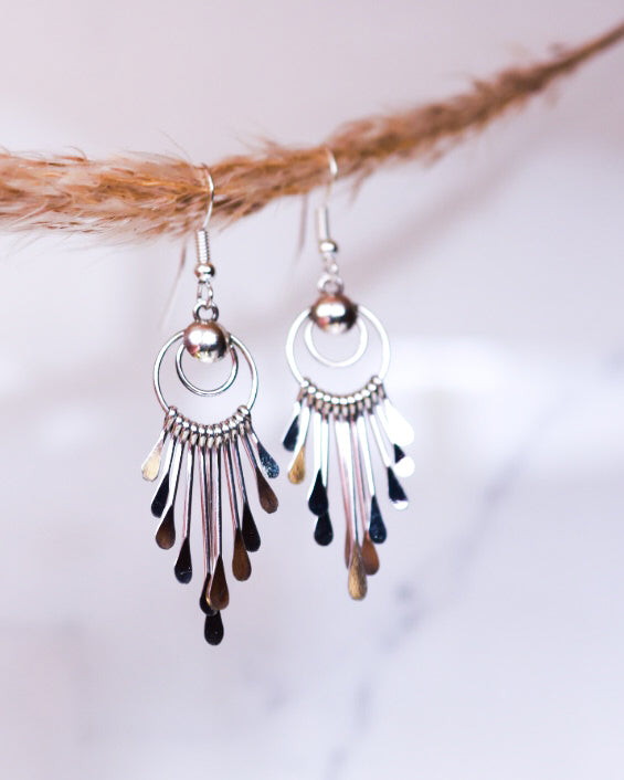 Sterling Silver Earrings - Smokin' Blues Turquoise