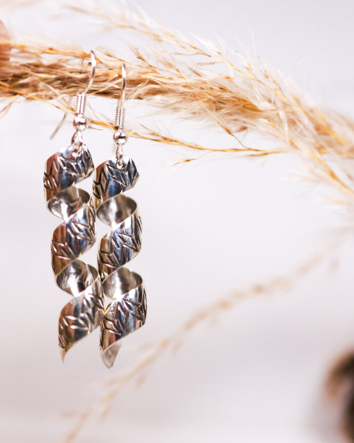 Sterling Silver Earrings - Smokin' Blues Turquoise