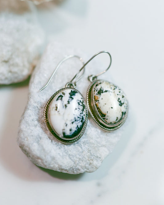 White Buffalo Earrings
