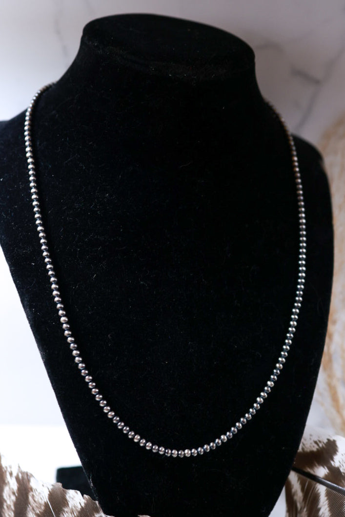 Navajo Pearl Necklace - 3MM 20”