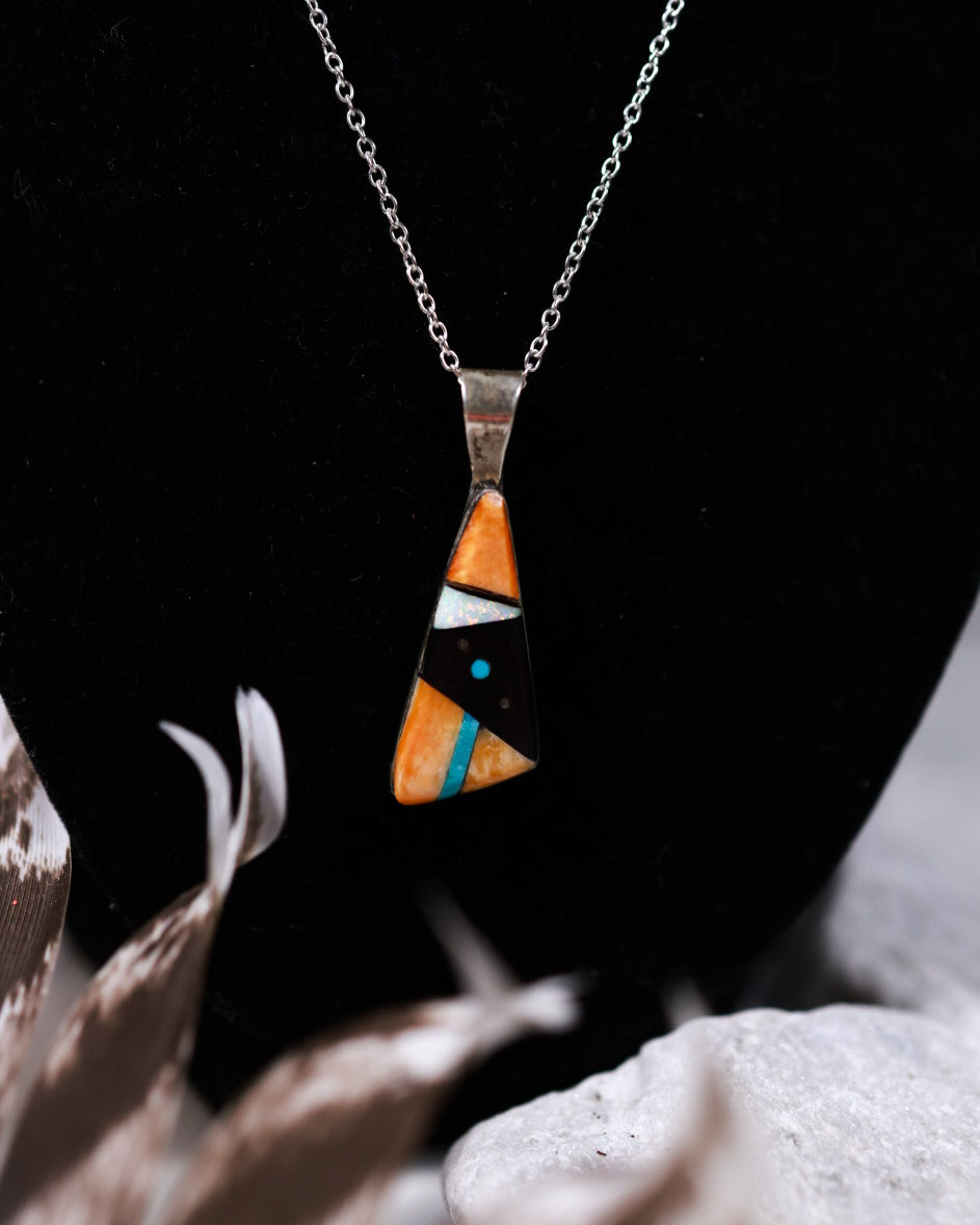 Zuni Inlay Pendant