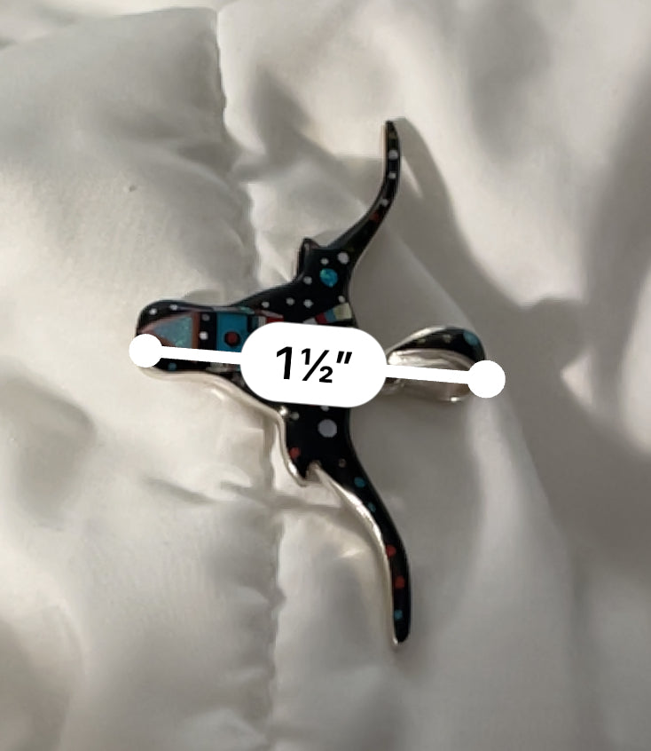 Zuni Longhorn Pendant