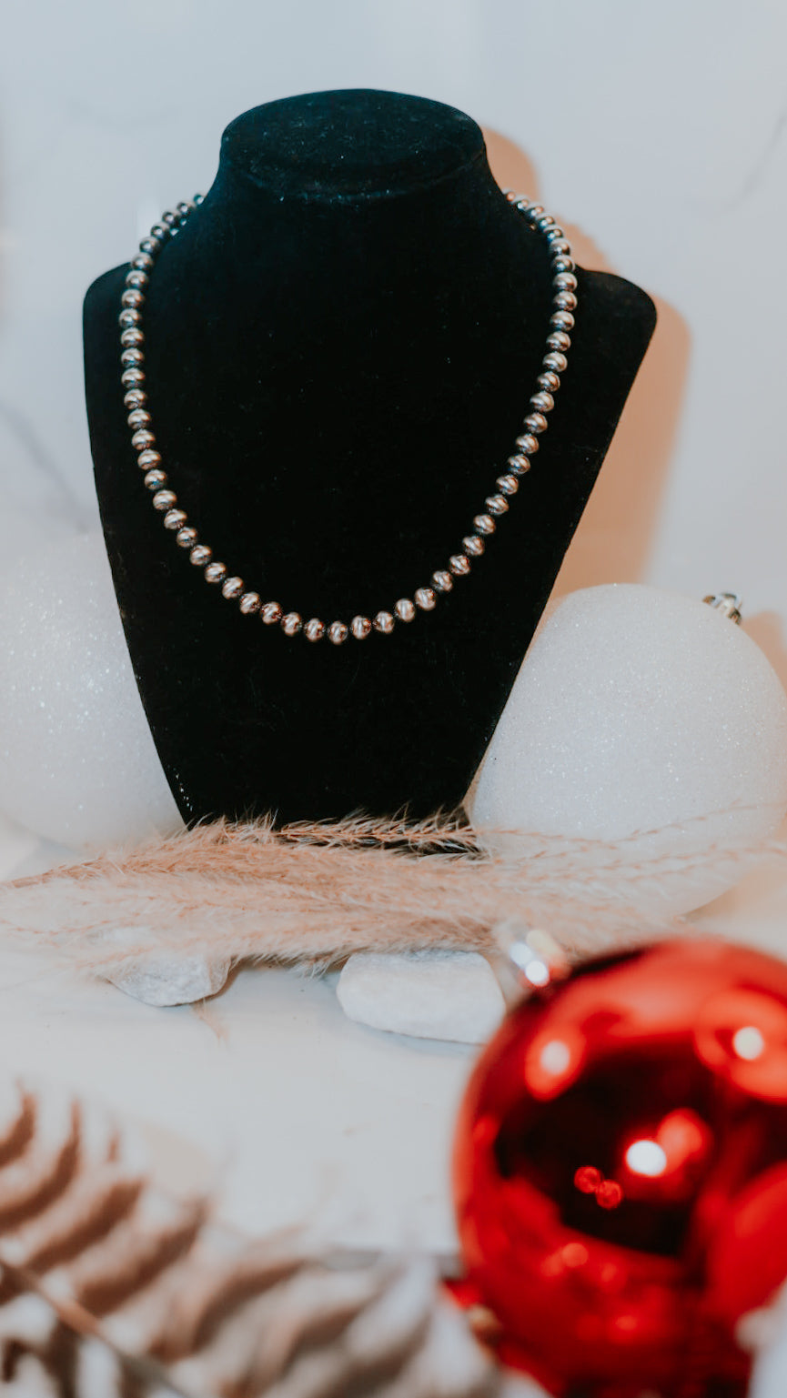 Navajo Pearl Necklace - 8MM 18”