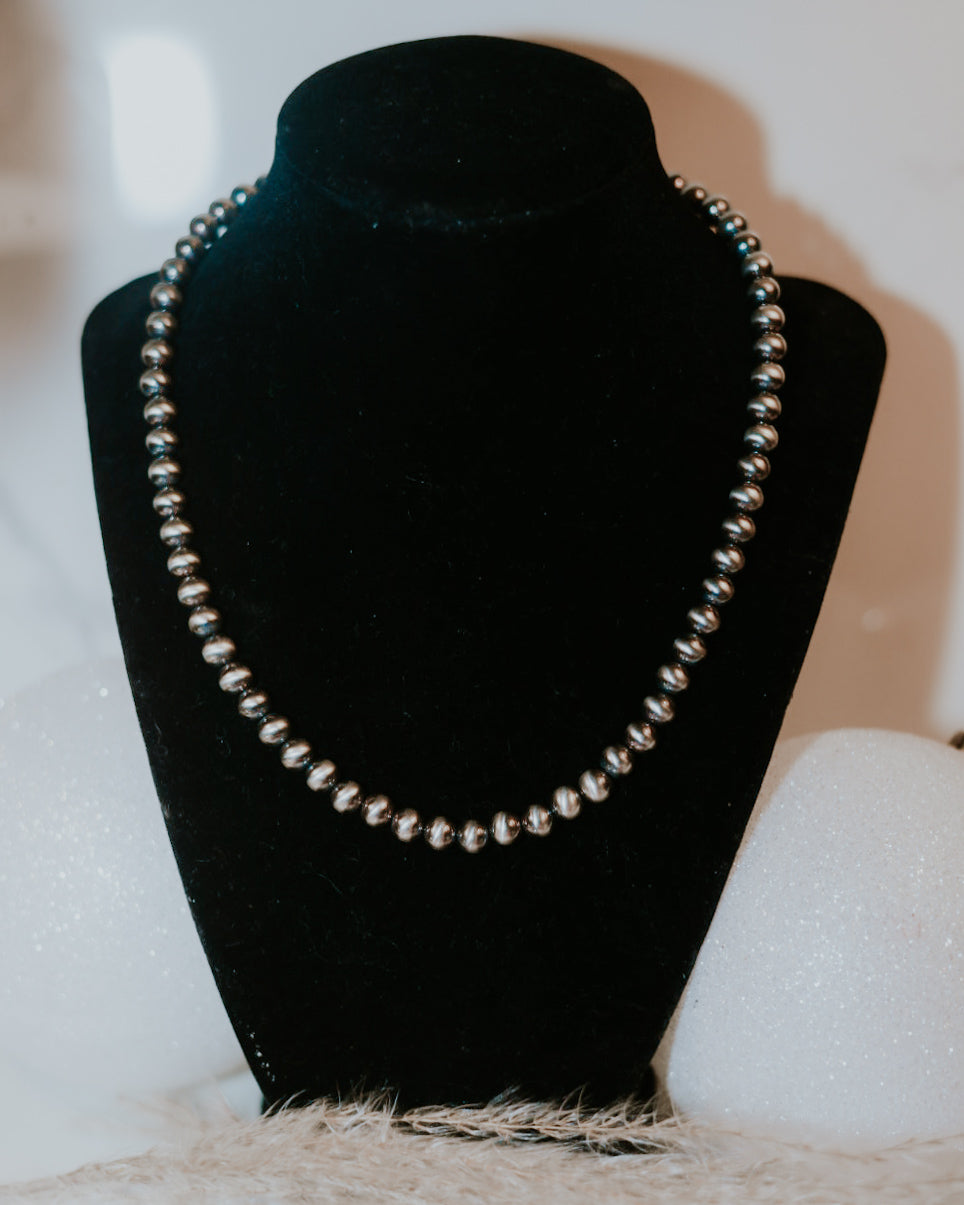 Navajo Pearl Necklace - 8MM 18”