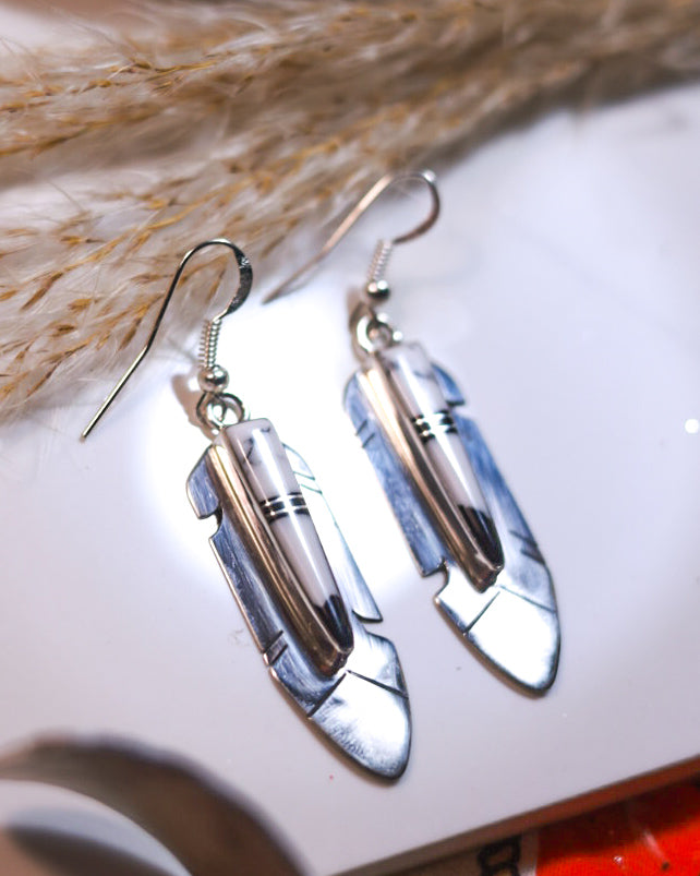 White Buffalo Earrings
