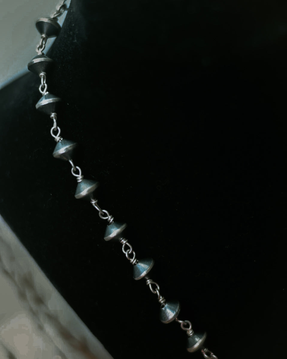 Navajo Pearl Rosary Beads - 18”