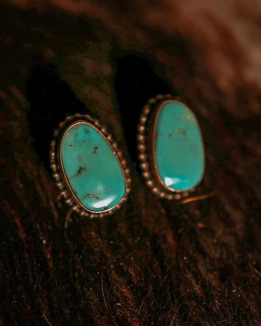 Turquoise Post Earrings