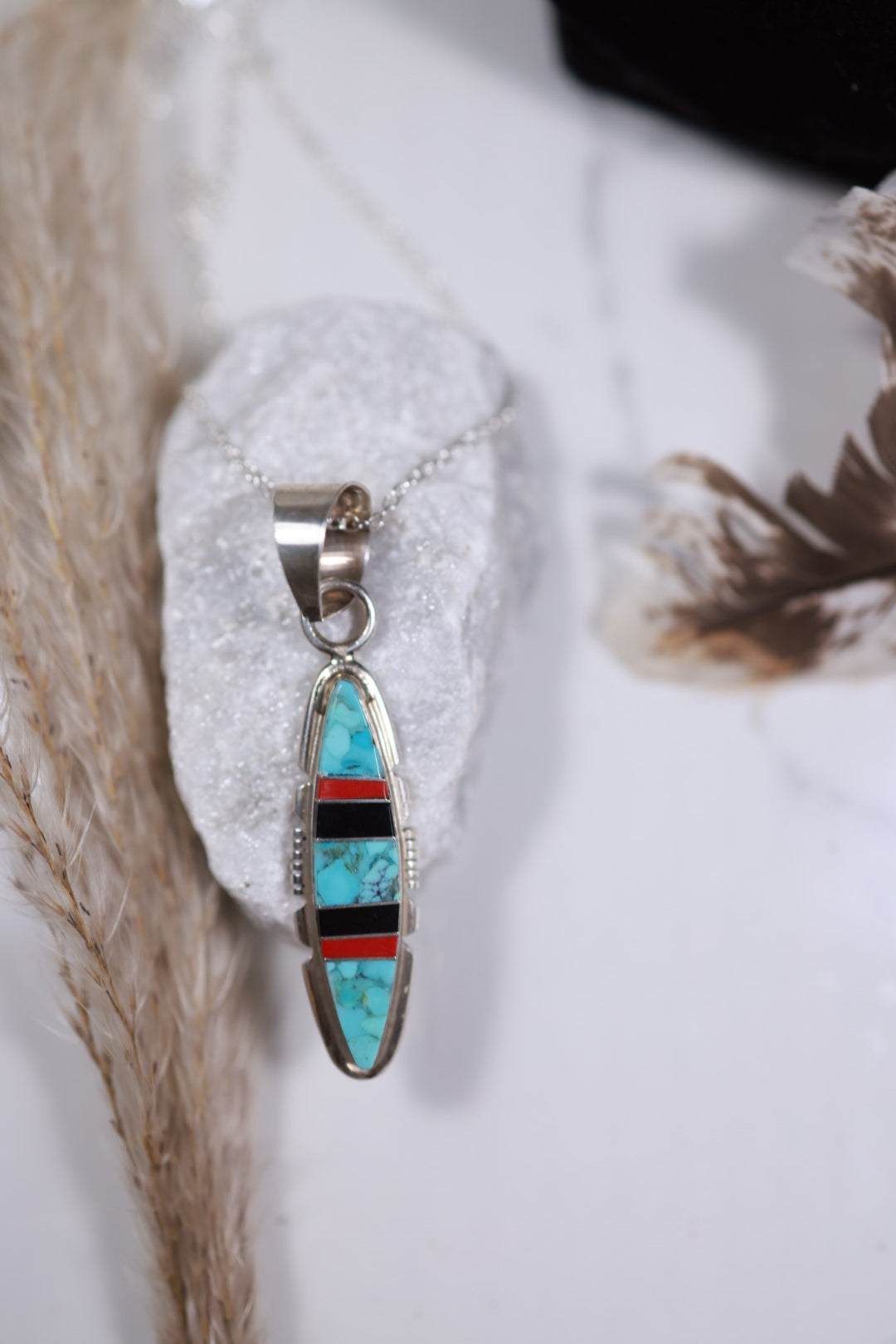 Turquoise Inlay Pendant