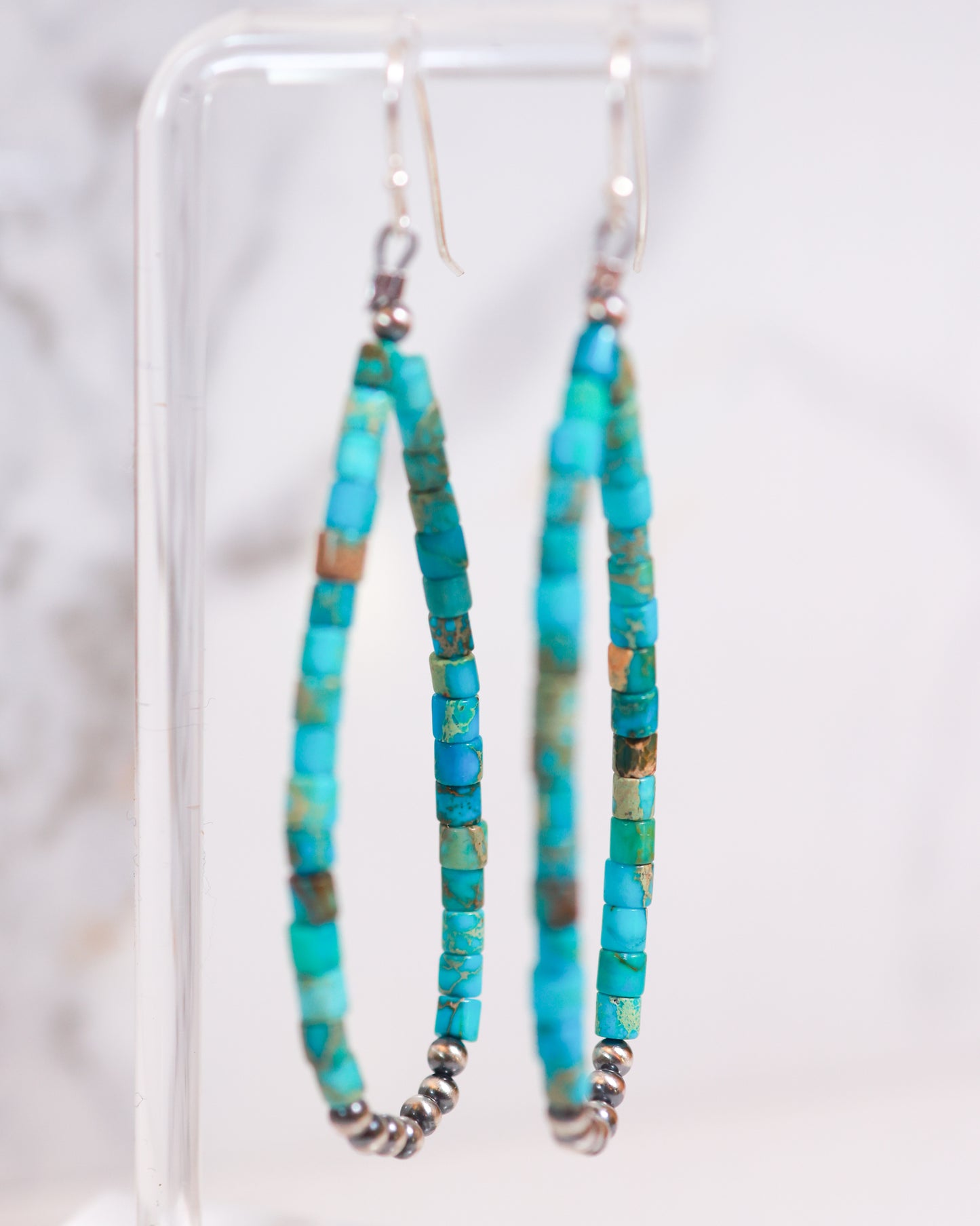 Turquoise Earrings - Smokin' Blues Turquoise