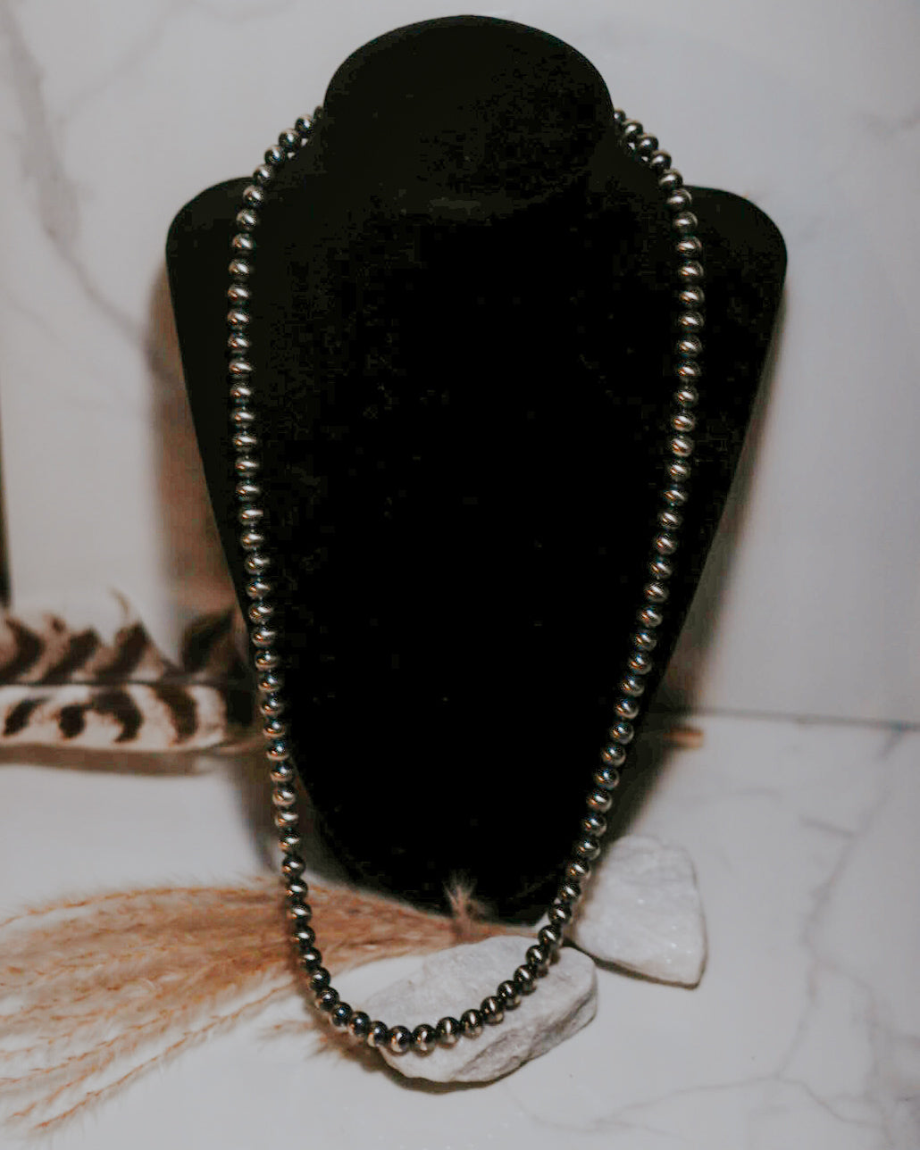 Navajo Pearl Necklace - 8MM 26”