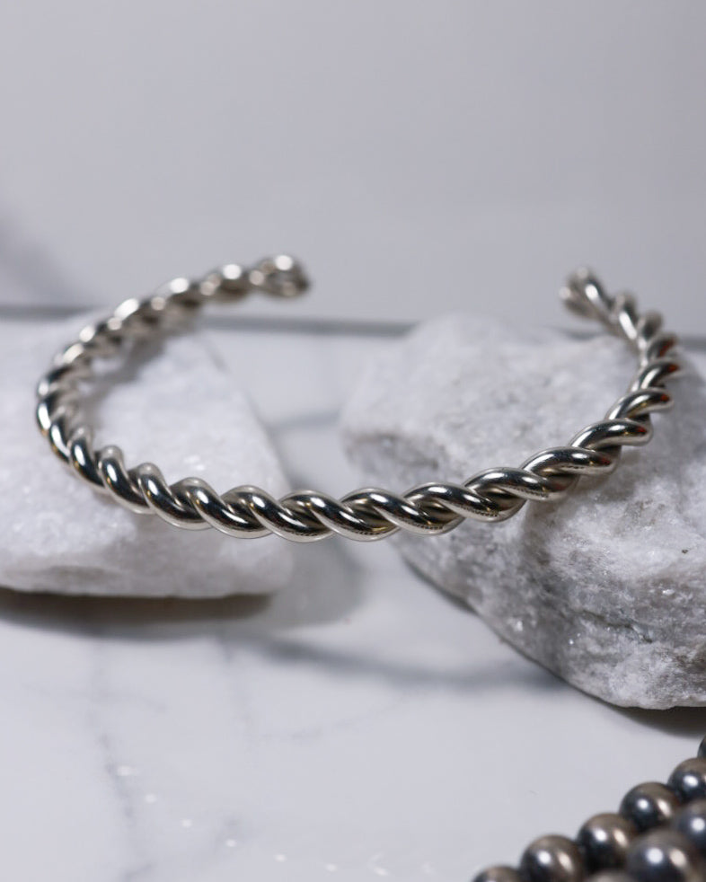 Sterling Twist Cuff