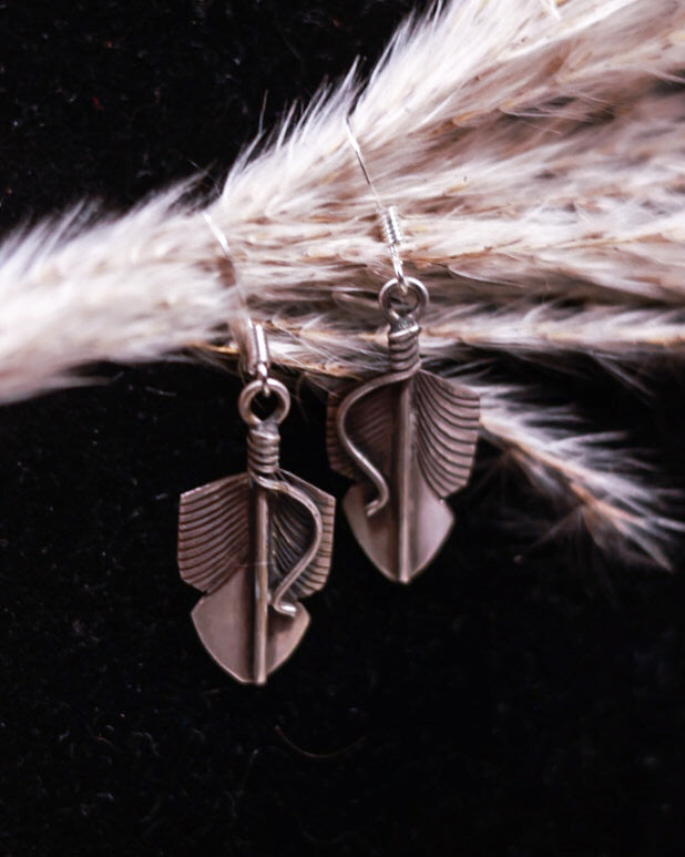Sterling Feather Earrings