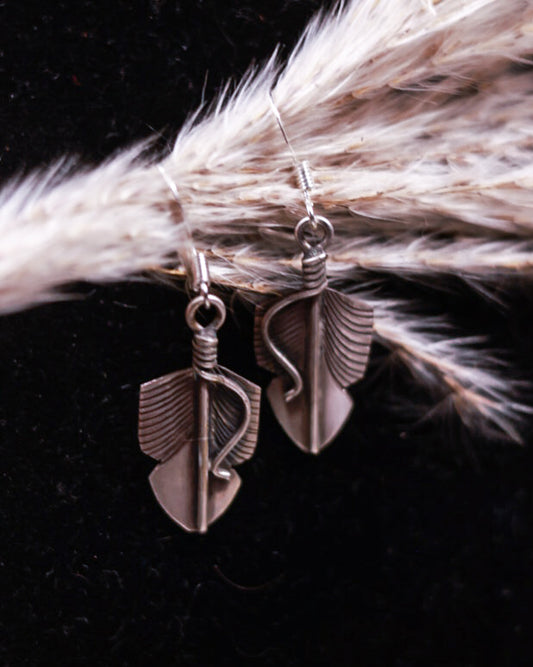 Sterling Feather Earrings