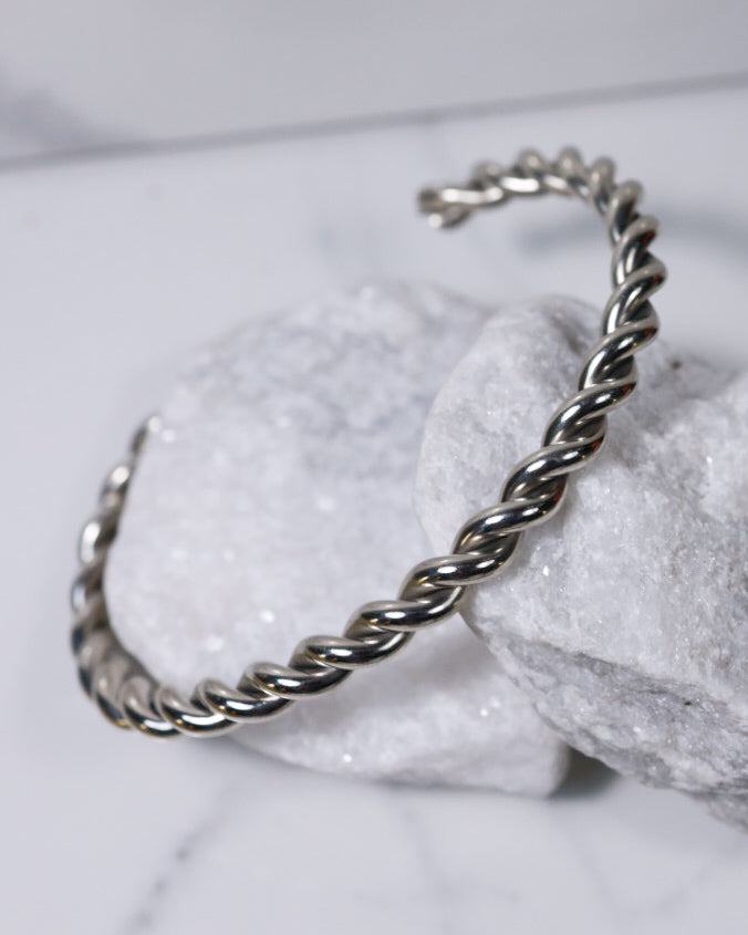 Sterling Twist Cuff