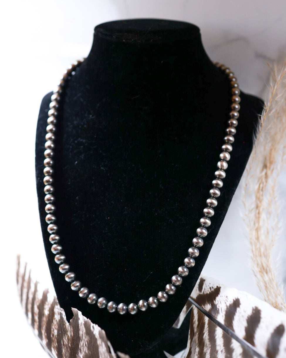 Navajo Pearl Necklace - 7MM 22”