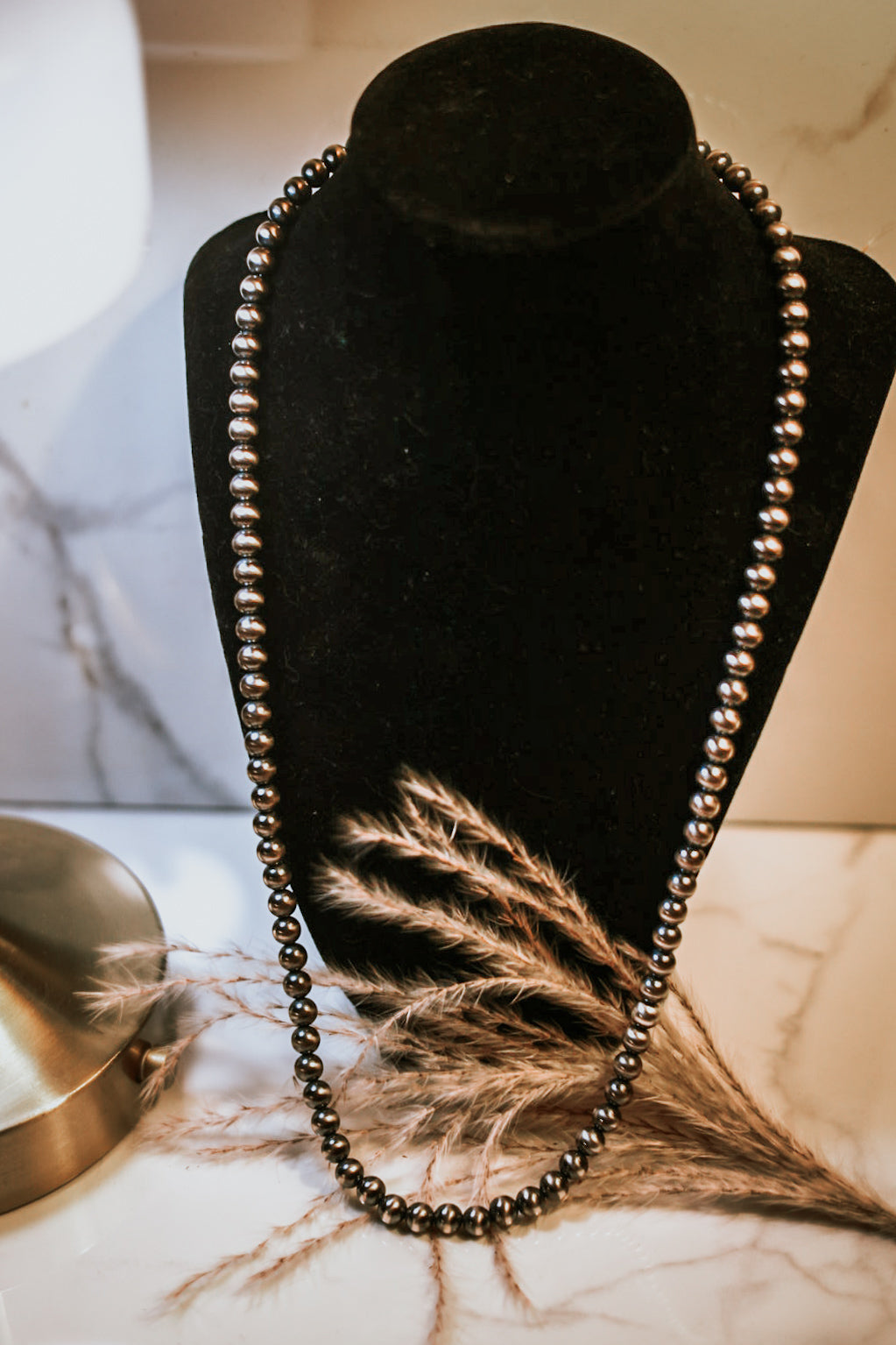 Navajo Pearl Necklace - 8MM 26”