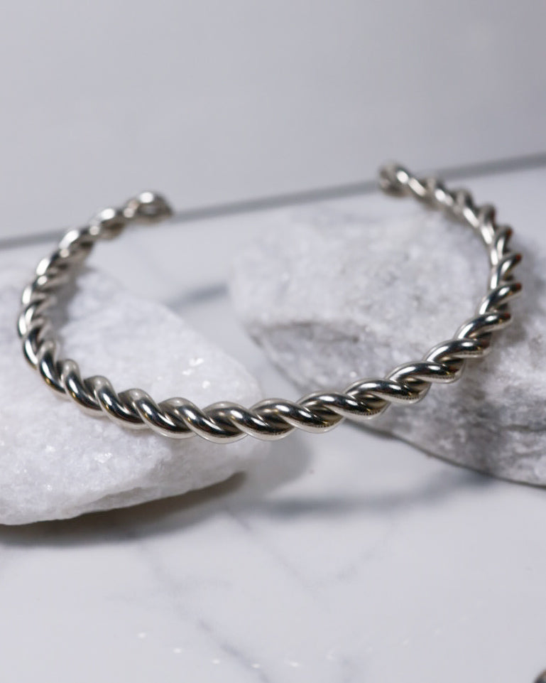 Sterling Twist Cuff