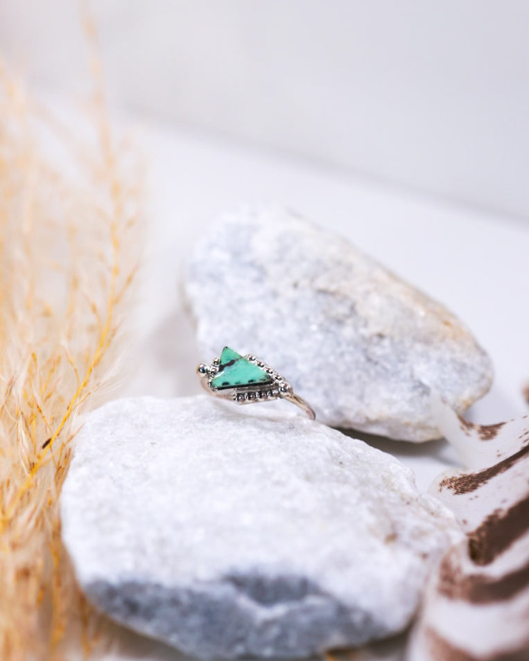 Turquoise Ring | Size 5.5 - Smokin' Blues Turquoise