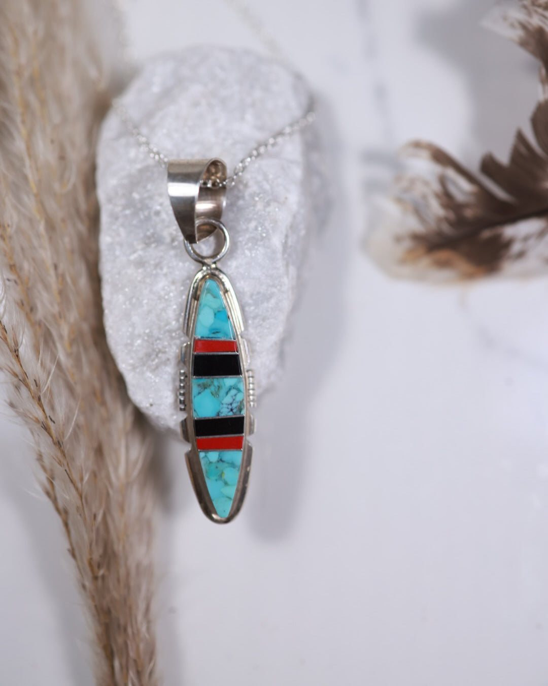 Turquoise Inlay Pendant
