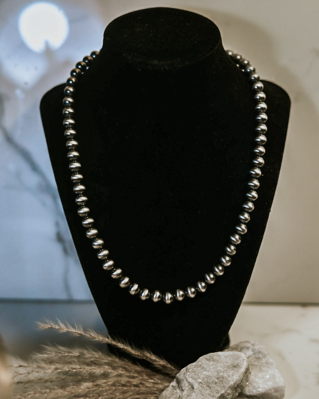 Navajo Pearl Necklace - 10MM 20”