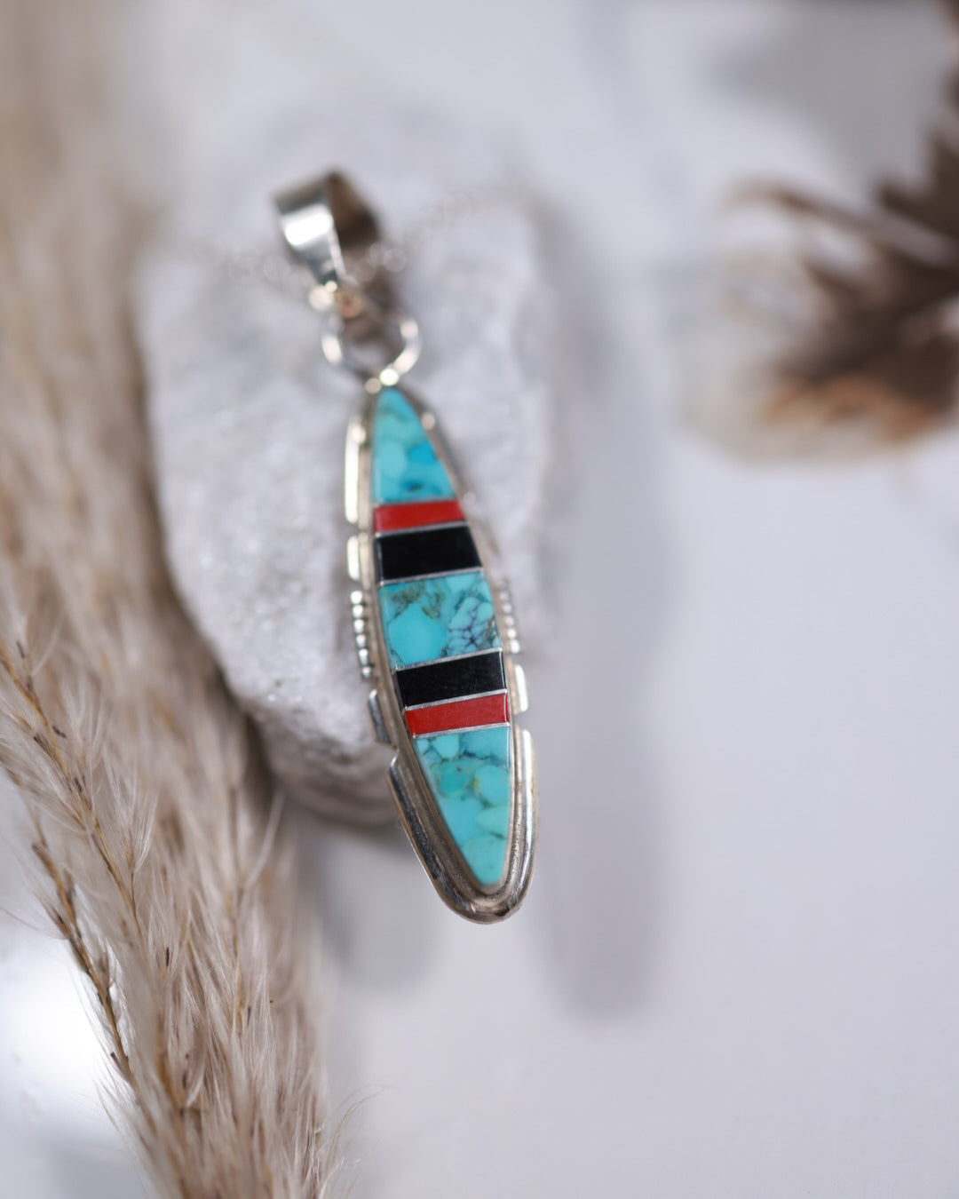 Turquoise Inlay Pendant