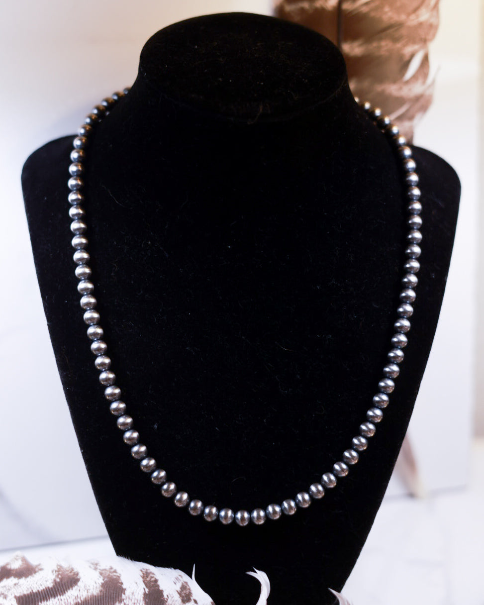 Navajo Pearl Necklace - 6MM 20”