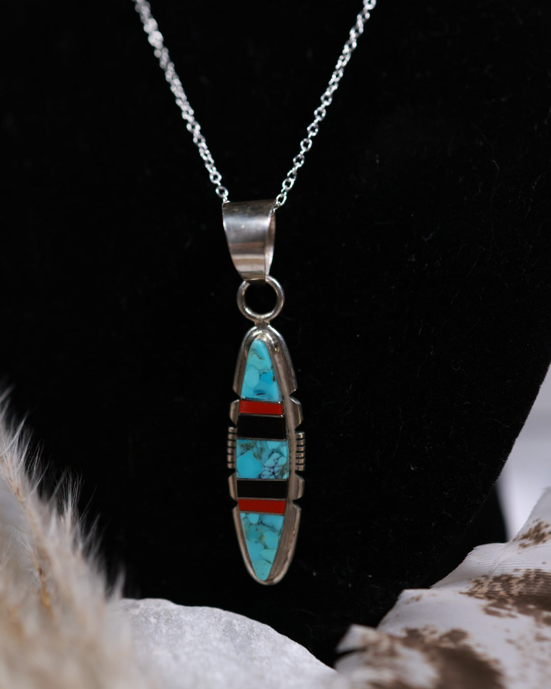 Turquoise Inlay Pendant