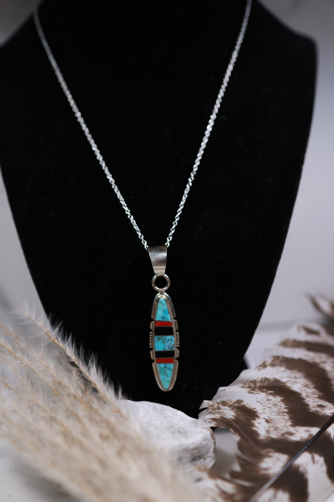 Turquoise Inlay Pendant