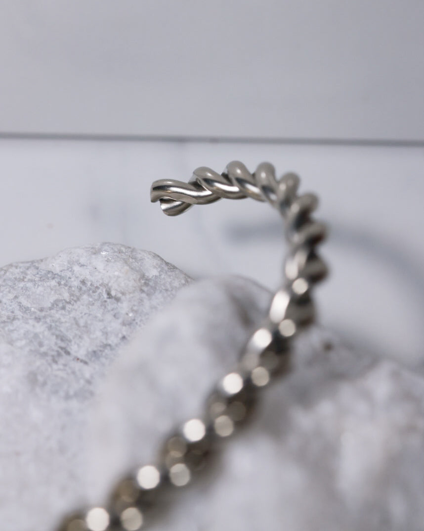 Sterling Twist Cuff