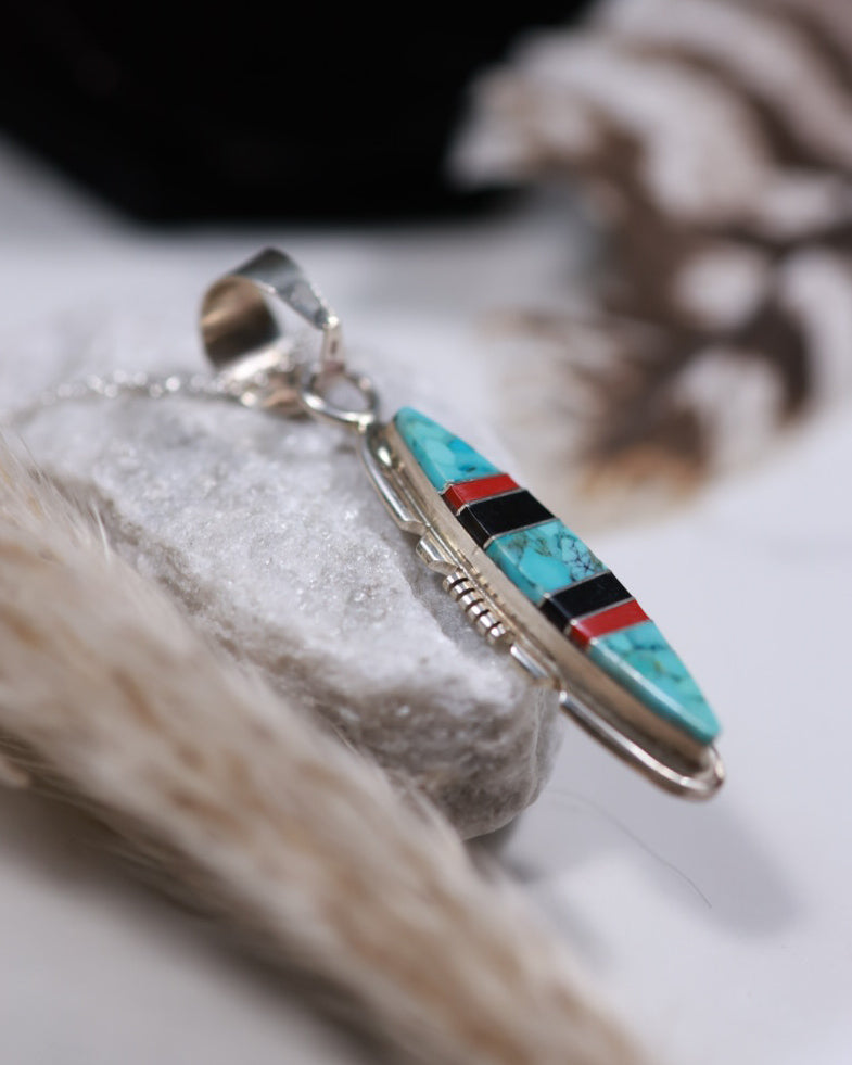 Turquoise Inlay Pendant