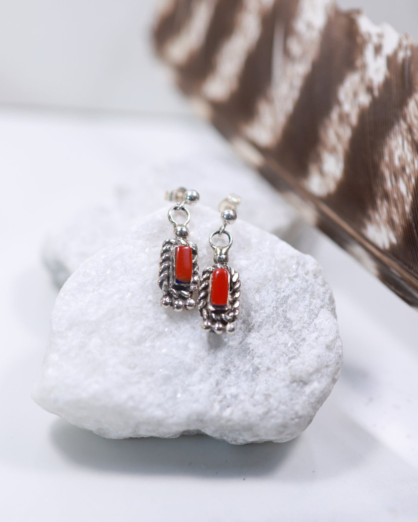 Coral Earrings