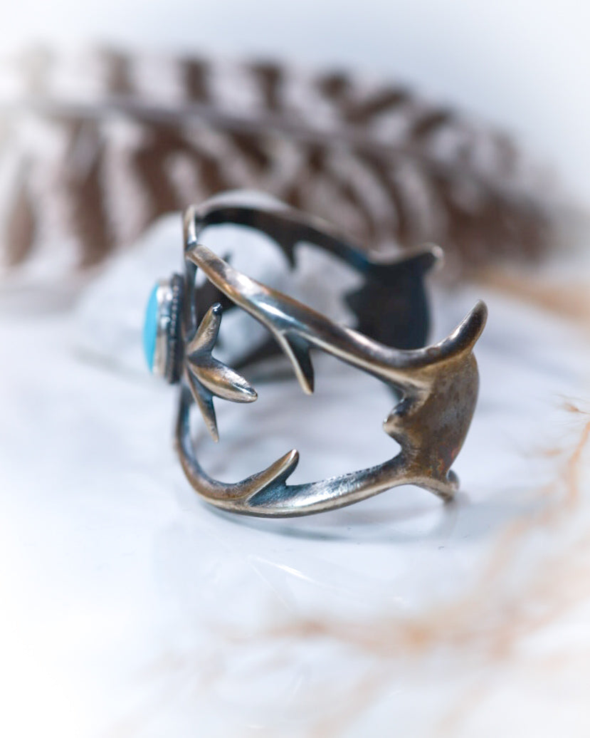 Turquoise Cuff - Smokin' Blues Turquoise