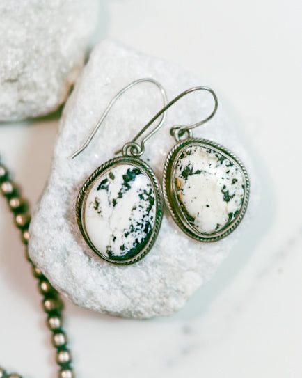 White Buffalo Earrings