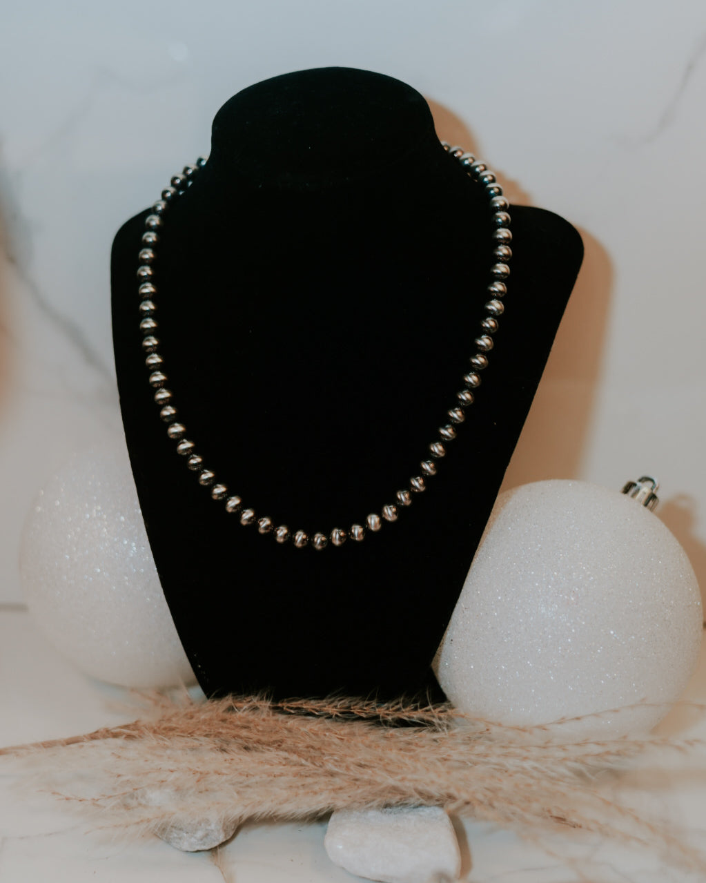 Navajo Pearl Necklace - 8MM 18”