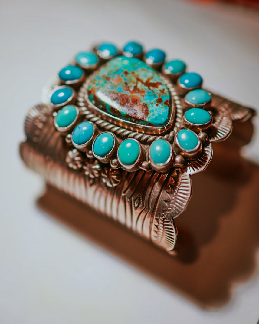 Turquoise Cluster Cuff