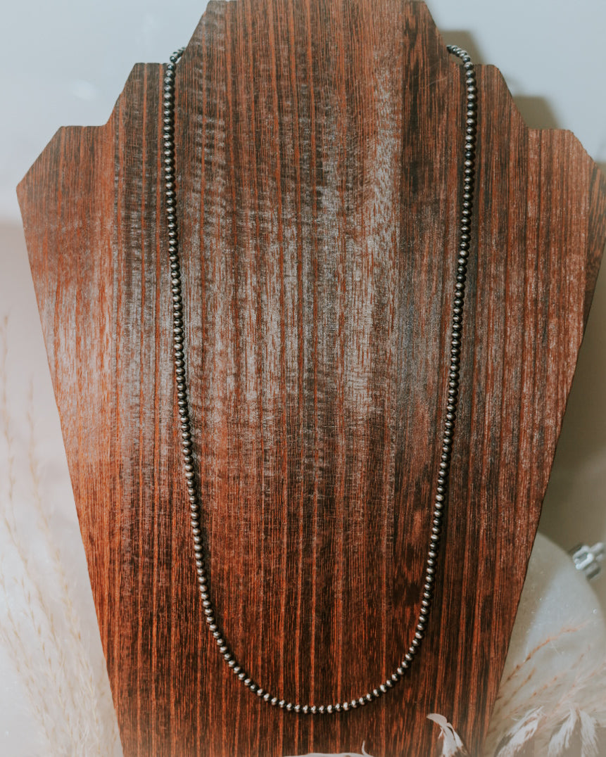 Navajo Pearl Necklace - 3MM 24”