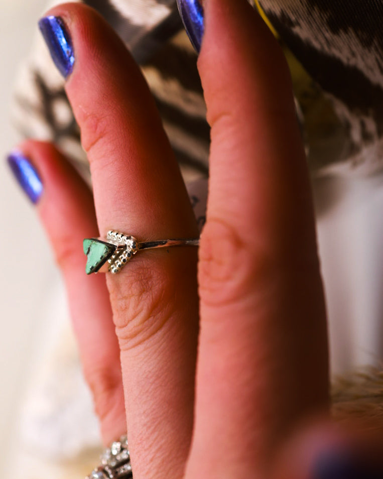 Turquoise Ring | Size 5.5 - Smokin' Blues Turquoise