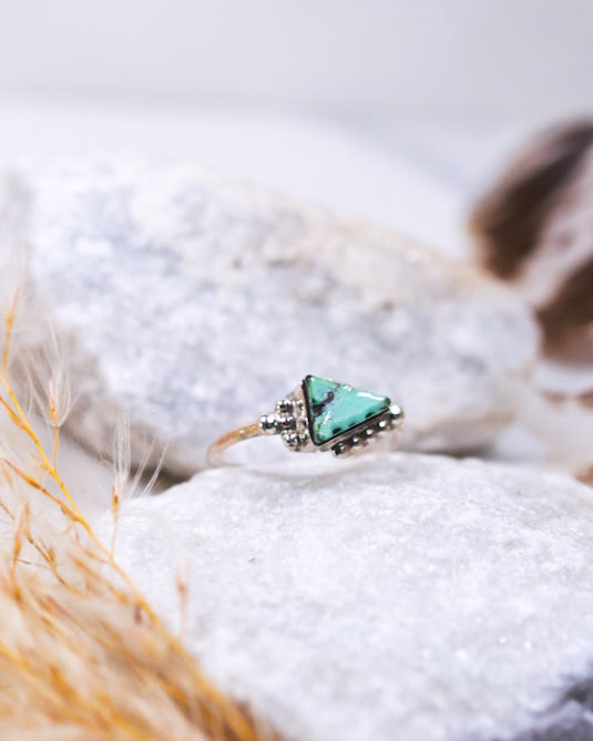 Turquoise Ring | Size 5.5 - Smokin' Blues Turquoise