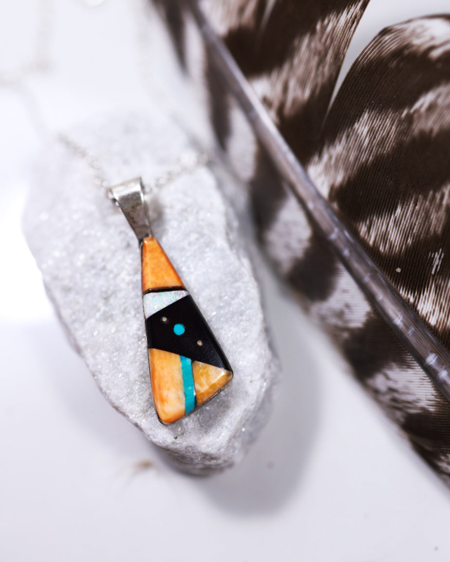 Zuni Inlay Pendant