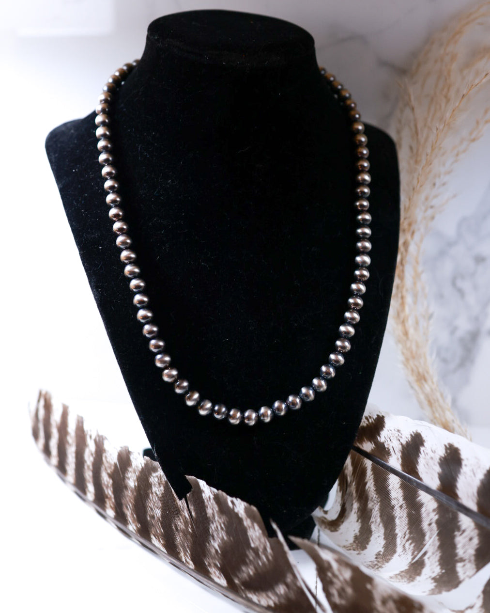Navajo Pearl Necklace - 7MM 20”