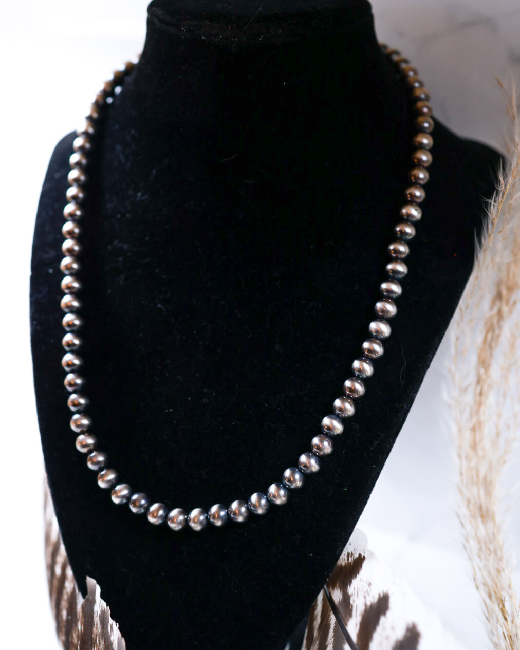 Navajo Pearl Necklace - 7MM 20”