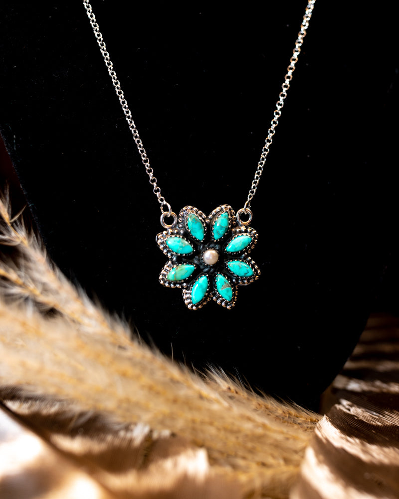 Turquoise and Mother of Pearl Necklace