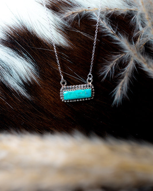 Turquoise Bar Necklace