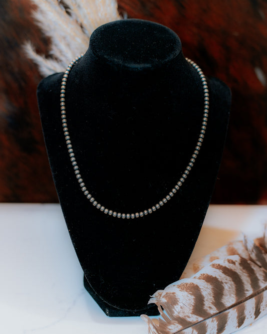 Navajo Pearl Necklace 4MM 18"