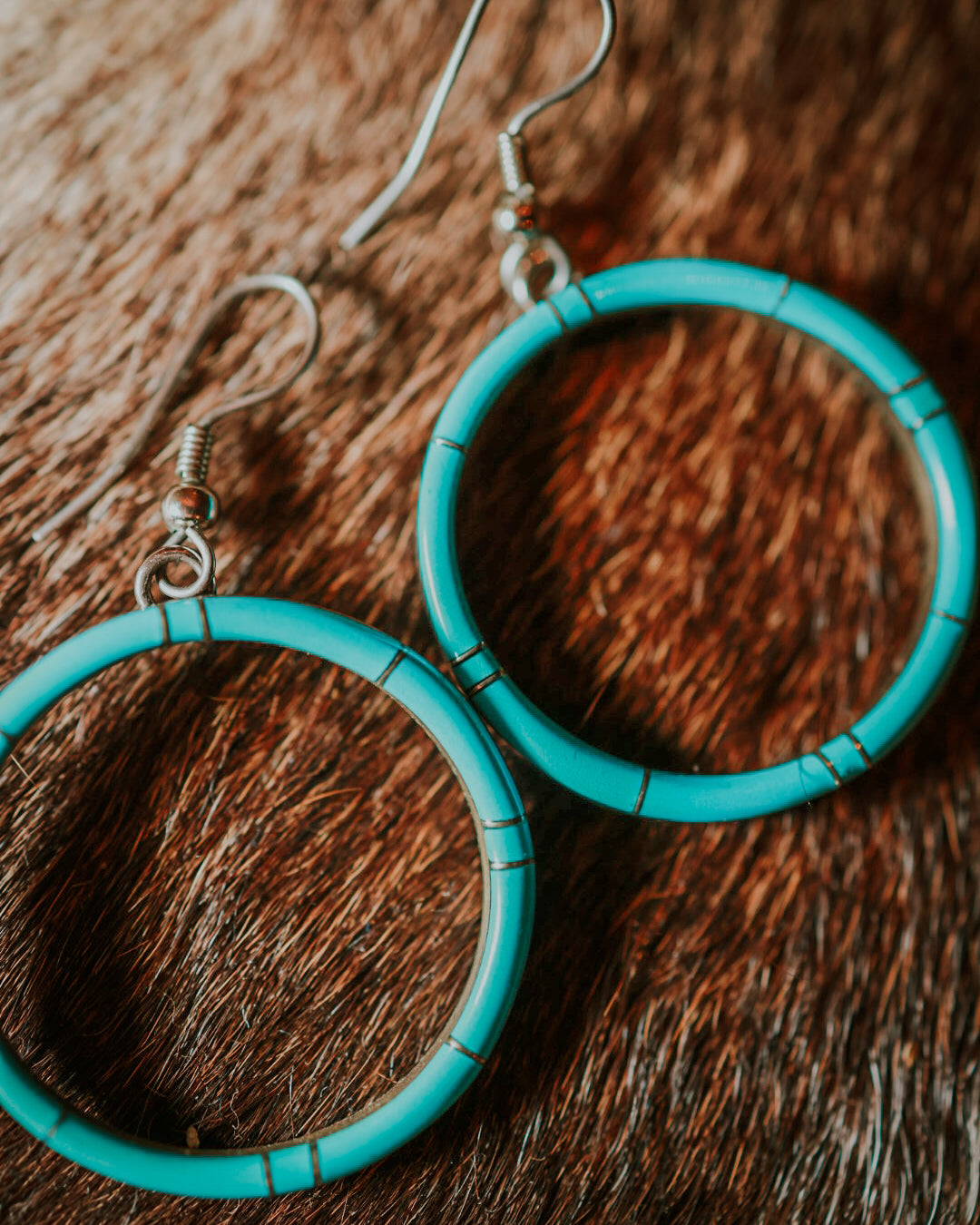 Turquoise Hoop Earrings