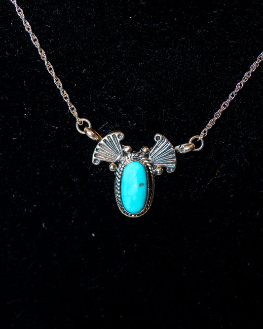 Turquoise Necklace | Kingman Turquoise - Smokin' Blues Turquoise